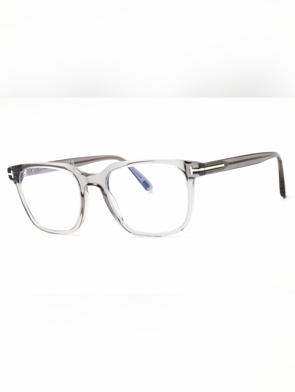 Tom Ford FT5818-B, Grey/other/Clear/Blue-light block lens, Size 53X19X145